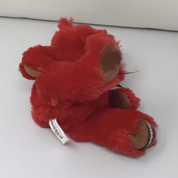 Galerie Hershey's Kisses Red Bear 9" Plush Brown Ribbon Stuffed Animal Toy - Picture 4 of 7